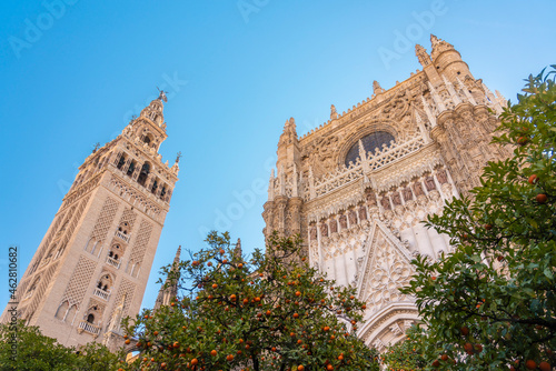 Cathedral of Seville and la Giralda, Seville, Spain photo
