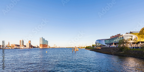 Germany, Hamburg, Stage Theatre and Elbe Philharmonic Hall in the background photo