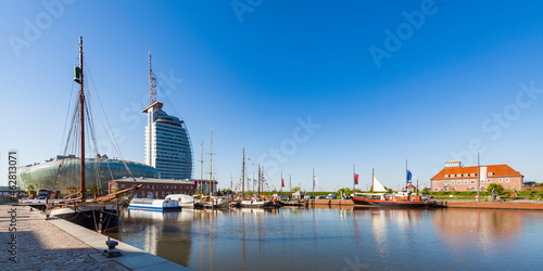 Germany, Bremen, Bremerhaven, New Harbour, Klimahaus, Science Center, Atlantic Hotel Sail City photo
