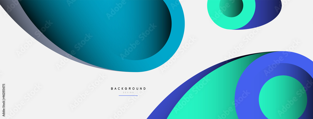 Abstract background. Minimal geometric circles and round style shapes with deep shadow effects. Trendy technology business template for wallpaper banner or background Abstract background. Minimal geometric circles and round style shapes with deep shadow effects. Trendy technology business template for wallpaper banner or background