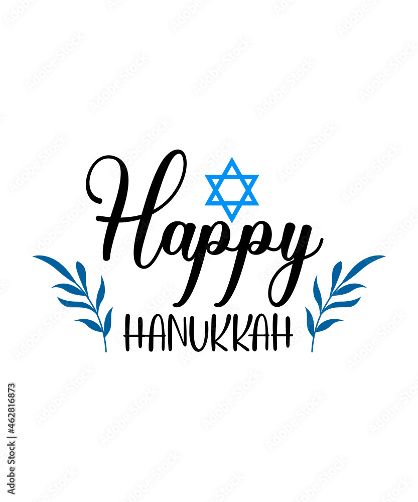 Obraz Hanukkah svg, Jewish svg files for Cricut, Hebrew svg, Chanukah
