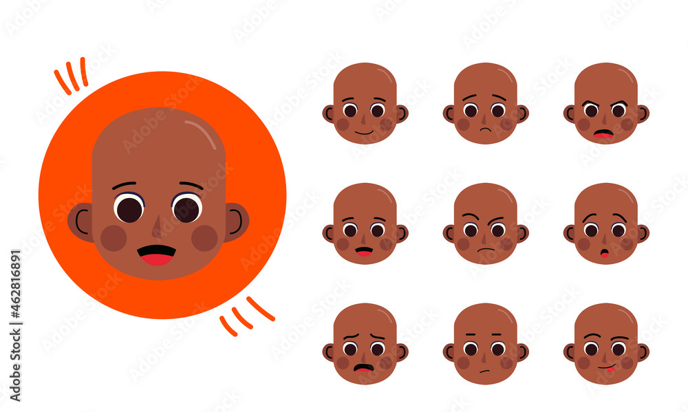 Obraz premium Boy. Human character for your scenes. Character ready for animation. Funny cartoon. The set for the character animation.
