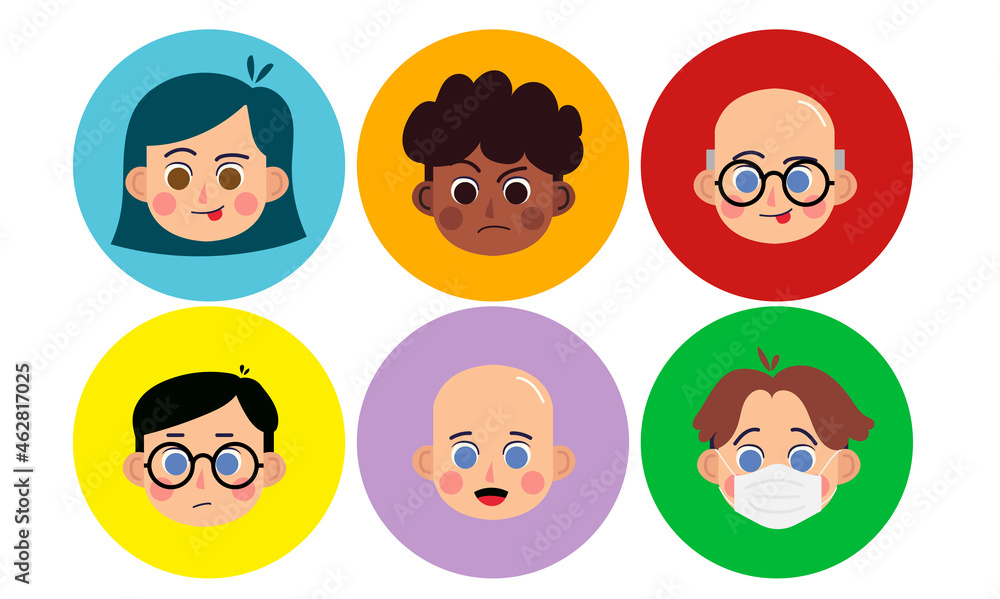 People characters for your scenes. Funny cartoon. The set for the character animation. People characters for your scenes. Funny cartoon. The set for the character animation.