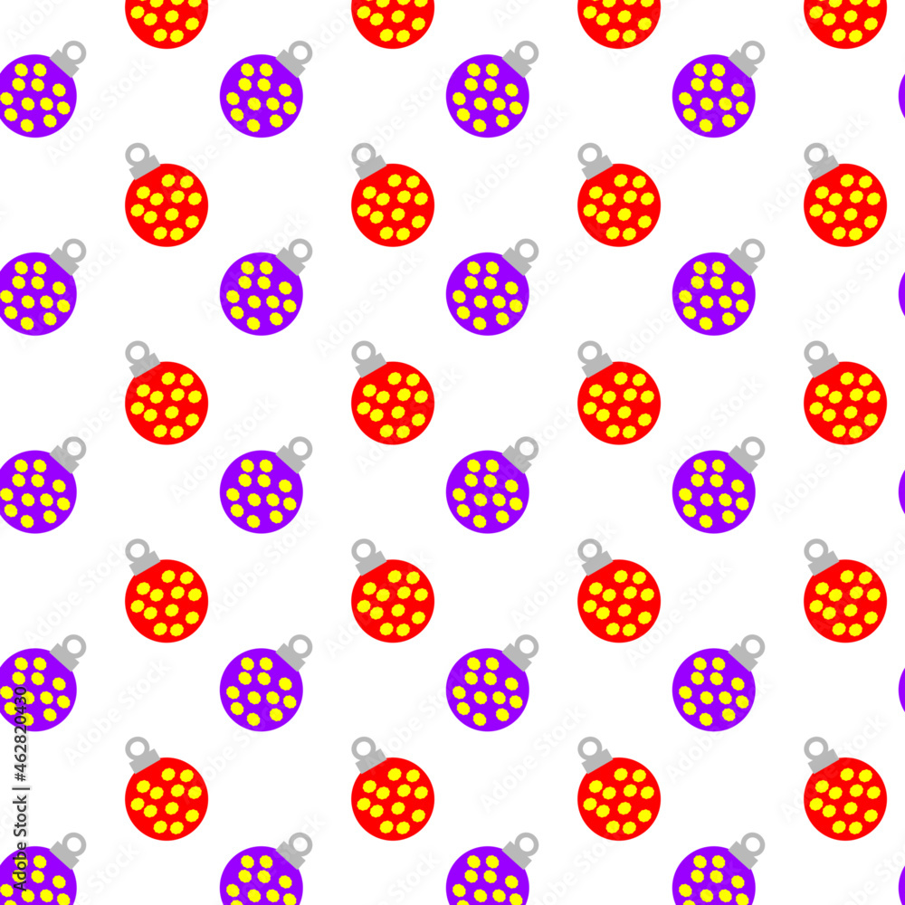 Christmas toys pattern. Christmas tree balls. The pattern is suitable for Christmas and winter design
Christmas toys pattern. Christmas tree balls. The pattern is suitable for Christmas and winter design