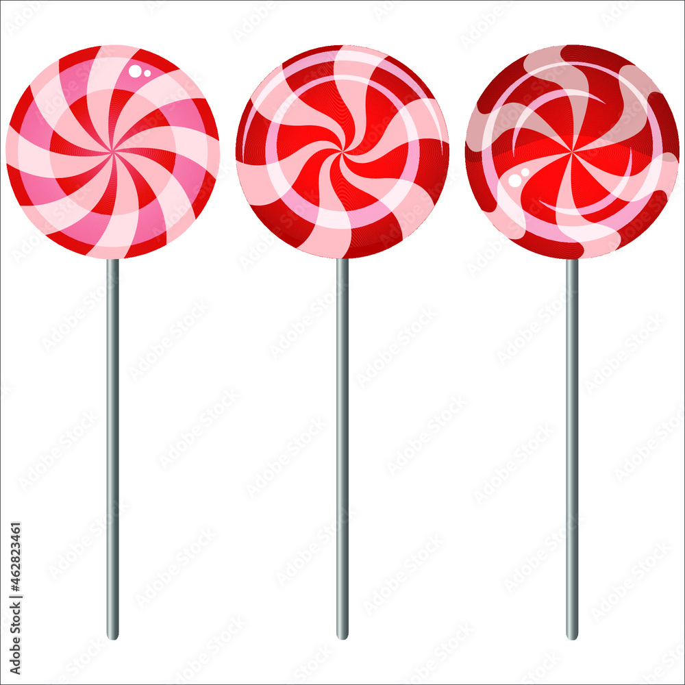 sweet candy lollipops on white background sweet candy lollipops on white background
