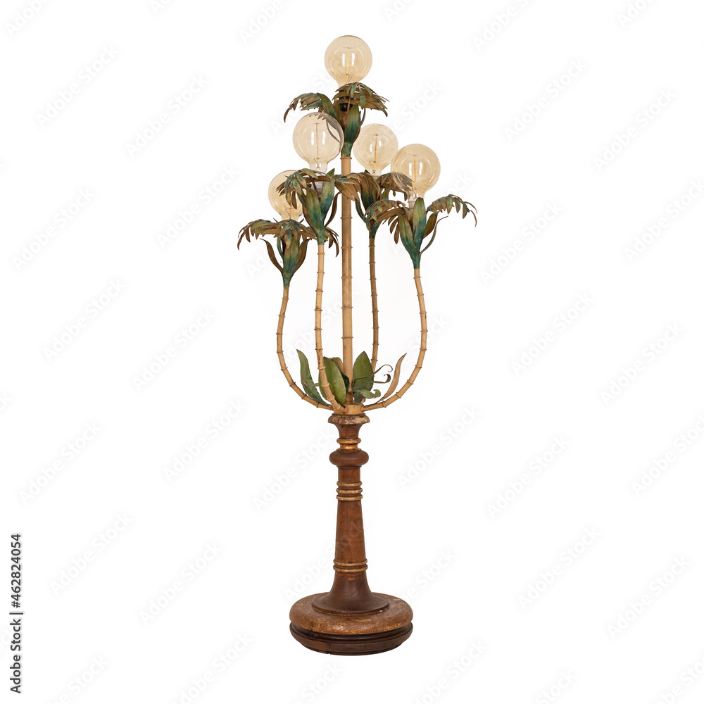Decorative Palm Tree Lamp on white background Decorative Palm Tree Lamp on white background