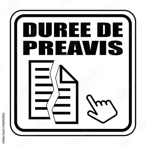 Logo durée de préavis.