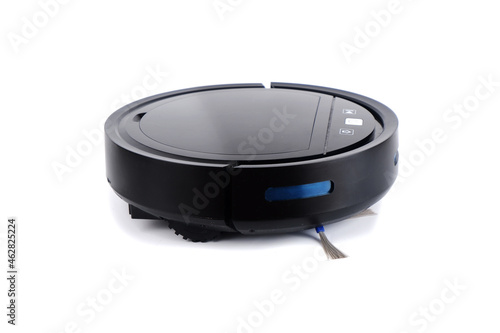 smart robot vacuum cleaner isolated on a white background