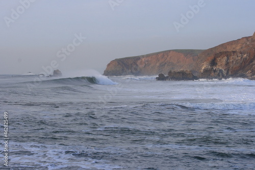 wave breaking in Northern California