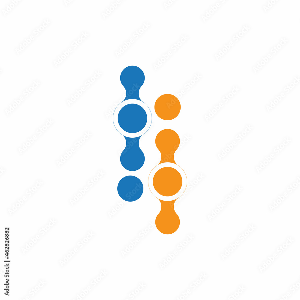 DNA gene Logo Template vector symbol illustration DNA gene Logo Template vector symbol illustration