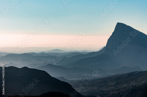 View over Jebel Shams, Oman photo