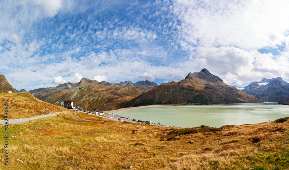 Austria, Vorarlberg, Bielerhoehe, Silvretta Reservoir Austria, Vorarlberg, Bielerhoehe, Silvretta Reservoir