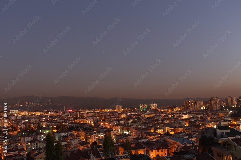 Fototapeta premium view of the city at night