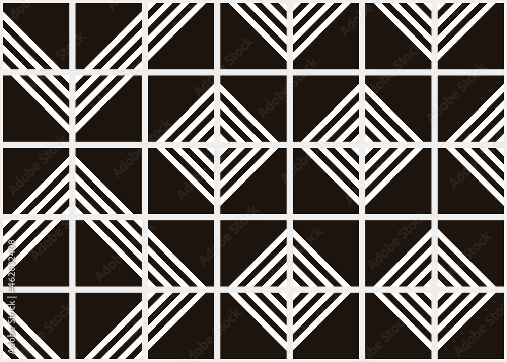 Fototapeta premium Abstract Geometric Pattern generative computational art illustration