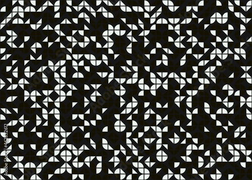 Abstract Geometric Pattern generative computational art illustration