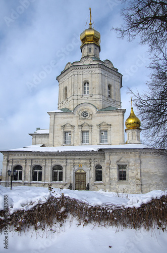 City of Vidnoye, Russia - February, 2021: Temple of the Assumption of the Blessed Virgin