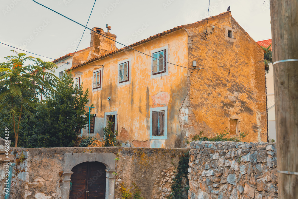 Old mediterranean style house in town of Crikvenica, Croatia