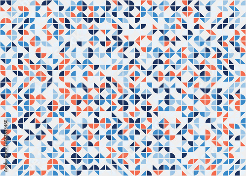 Abstract Geometric Pattern generative computational art illustration