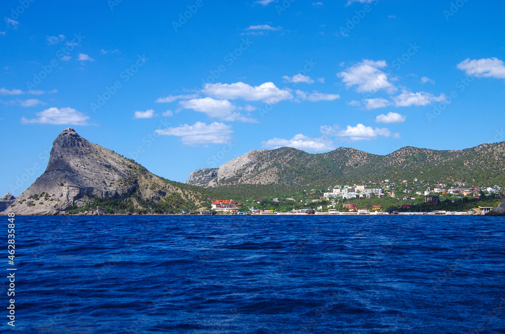 The Koba Kaya mountain, Crimea. View from the Black sea