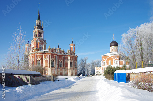 Mozhaisk, Russia - February, 2021: Novo-Nikolskiy Cathedral photo