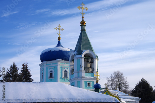 Ilyinskaya Sloboda, Moscow region, Russia - February, 2021: Elias Church photo