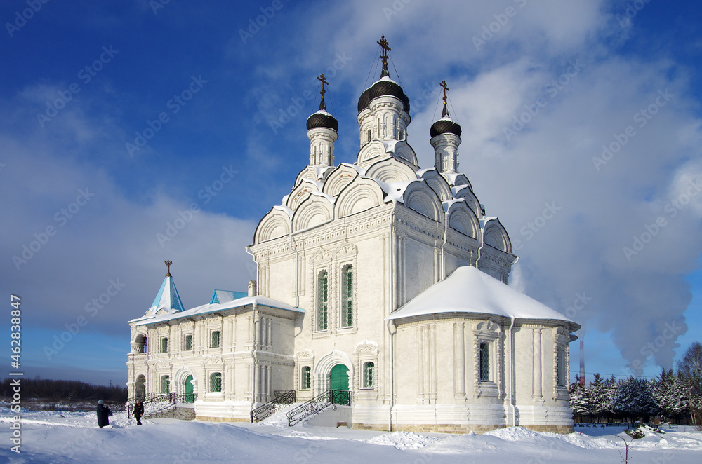 MYTISHCHI, RUSSIA - January, 2021: Church of the Annunciation of the Blessed Virgin MYTISHCHI, RUSSIA - January, 2021: Church of the Annunciation of the Blessed Virgin