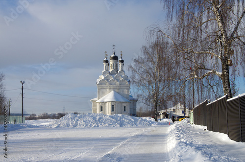 MYTISHCHI, RUSSIA - January, 2021: Church of the Annunciation of the Blessed Virgin