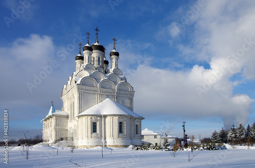 MYTISHCHI, RUSSIA - January, 2021: Church of the Annunciation of the Blessed Virgin