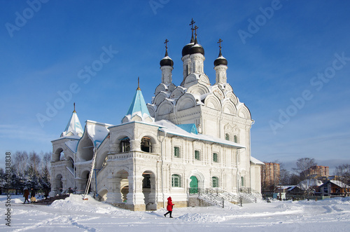 MYTISHCHI, RUSSIA - January, 2021: Church of the Annunciation of the Blessed Virgin