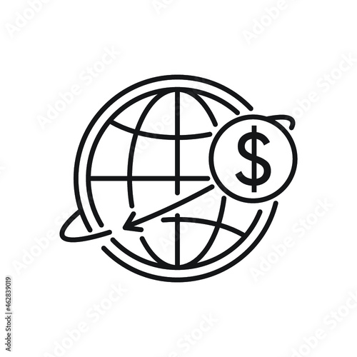 International money transfer icon
