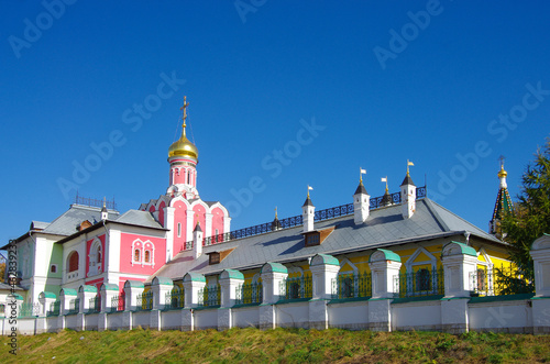 Pavlovskaya Sloboda, Russia - September, 2020: Exterior of the Temple complex photo