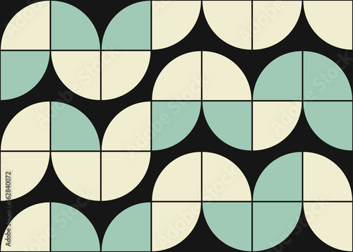 Abstract Geometric Pattern generative computational art illustration