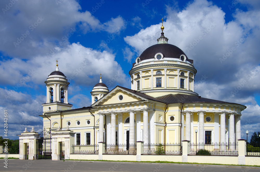 Shkin village, Kolomensky district, Moscow region, Russia-September, 2020: Holy Spirit Church