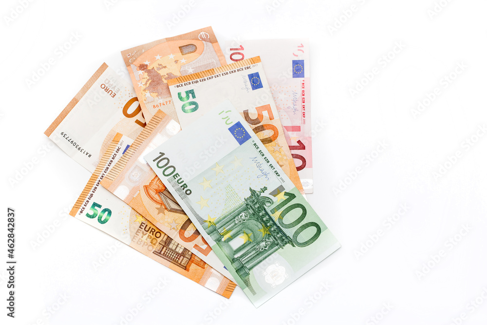 Euro money as a background, different notes of euro banknotes Euro money as a background, different notes of euro banknotes
