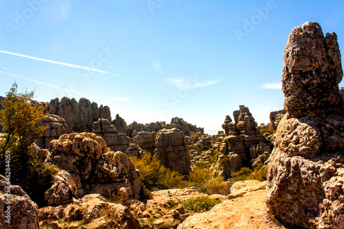 Torcal de Antequera, en la localidad de Antequera, provincia de Málaga, Andalucía, España.