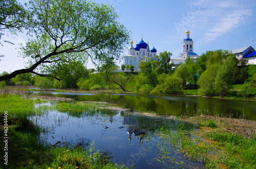 Russia, Bogolyubovo - May, 2021: Holy Bogolyubsky Convent in Vladimir region