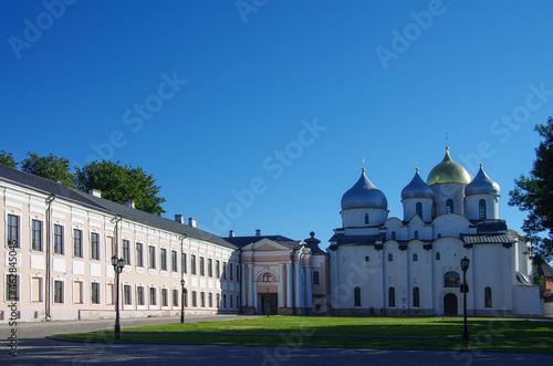 VELIKY NOVGOROD  RUSSIA - July  2021  Saint Sophia Cathedral in Novgorod