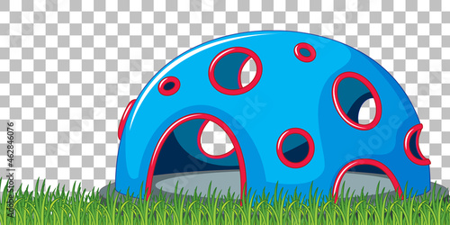 Tunnel playground on transparent background