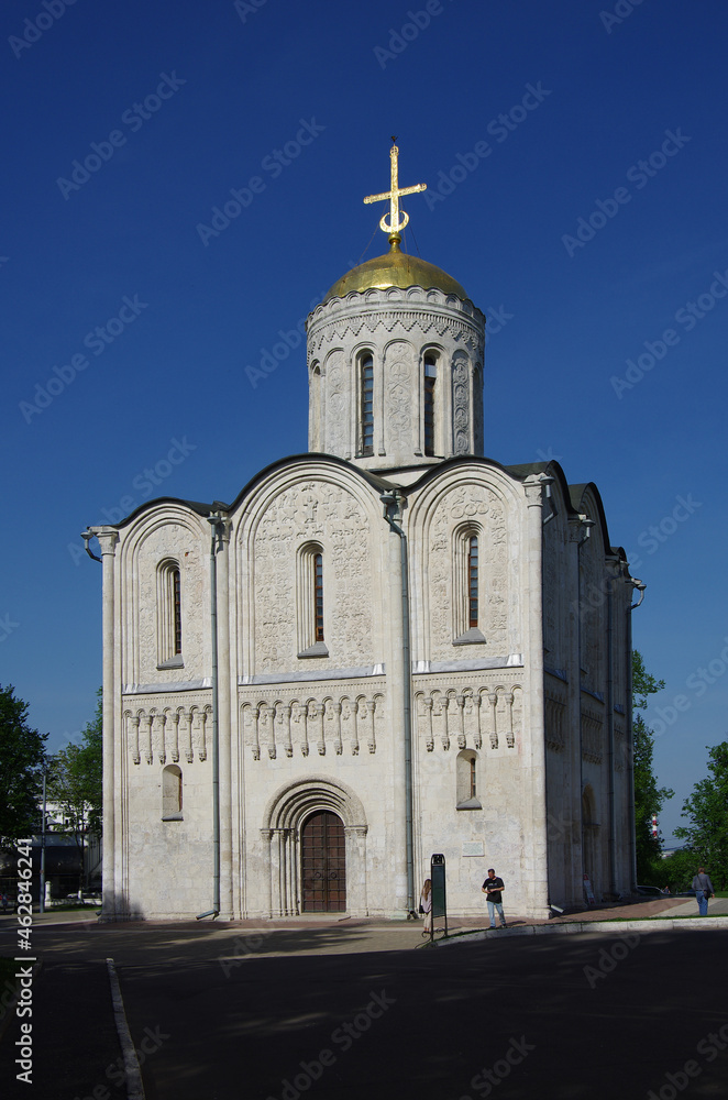 Vladimir, Russia - May, 2021:  Cathedral of Saint Demetrius