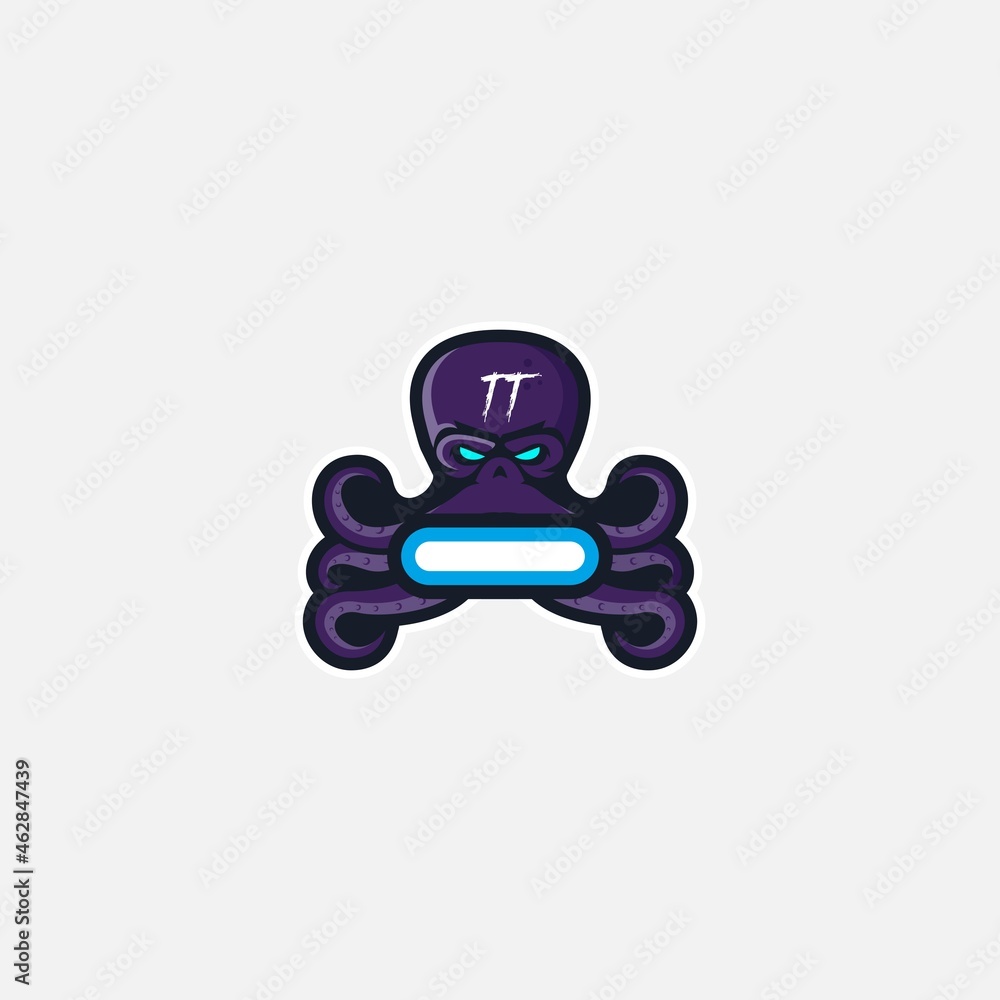 e sport logo game octopus mascot e sport logo game octopus mascot
