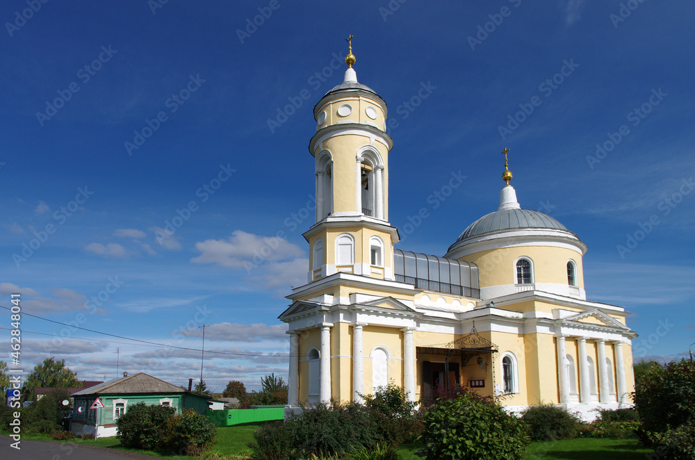 Kolomna, Russia - September, 2021: The Church Of The Exaltation Of The Cross