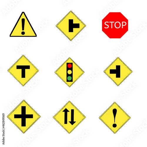 Free Download traffic sign set - GFXLoad