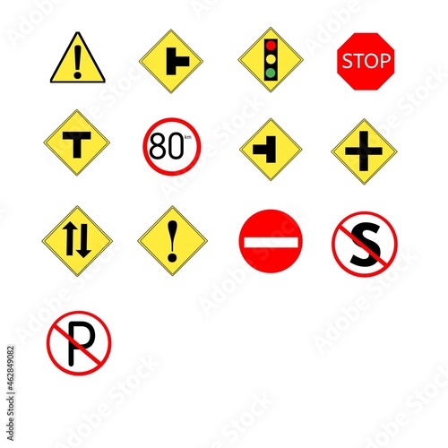 Free Download traffic sign set - GFXLoad