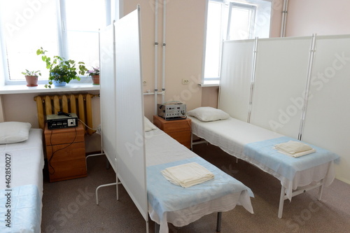 Physiotherapy room in a prison hospital in the Tver region