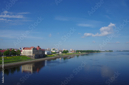 Rybinsk, Russia - May, 2021: View of the Rybinsk State History, Architecture and Art Museum Preserve
