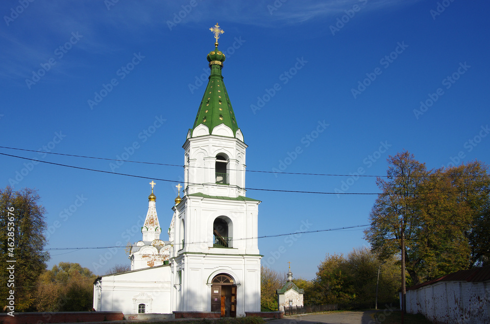 Ryazan, Russia - October, 2020: The Church of the Holy Spirit in the Ryazan citadel