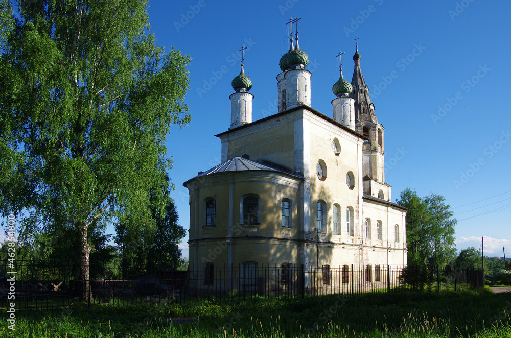 Tutaev, Russia - May, 2021: Spaso-Archangel Church in the city of Tutaev