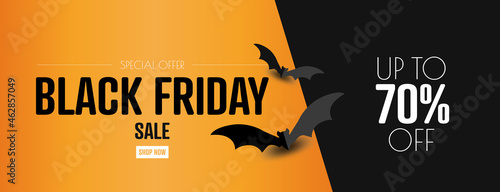 Black Friday sale banner.