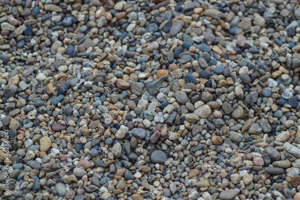 background of small multi-colored pebbles 