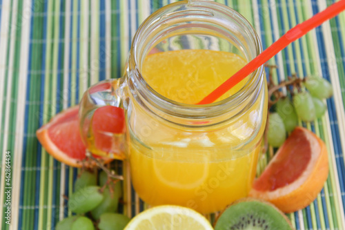 Closeup orange juice drink and fruits fresh diet sweet organic food fruits stock freshness citrus eat food